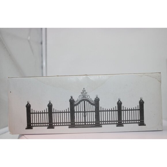 Dept 56 Village Accessories - Wrought Iron Fence & Gate - Picture 3 of 3